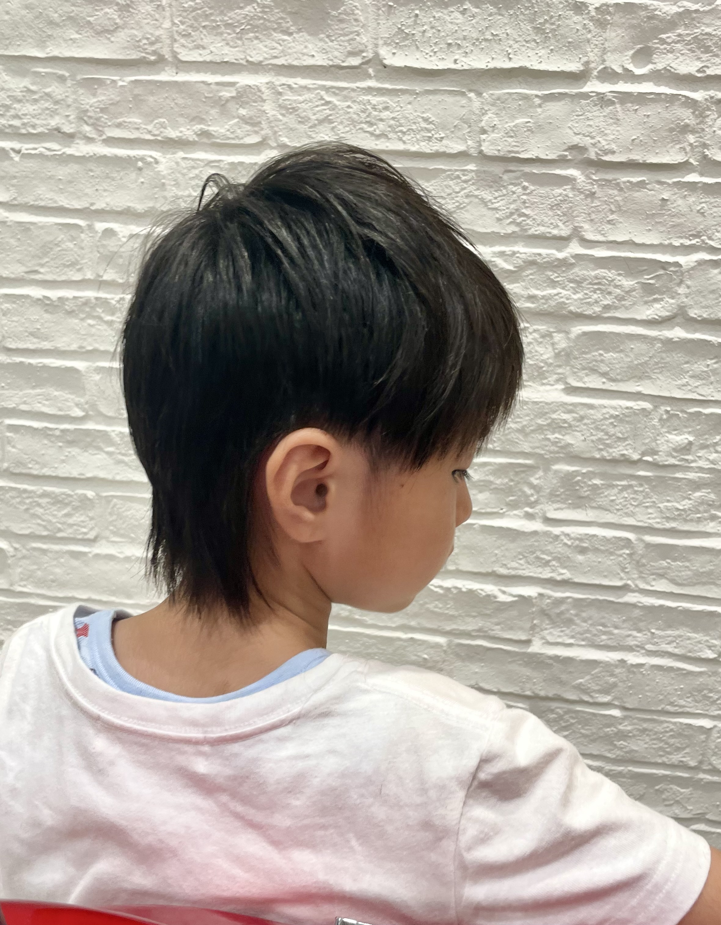 ツーブロックマッシュ、襟足長めキッズ大船の美容室ならTAWA kids hair salon