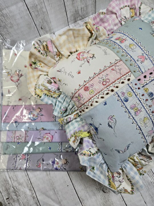 楽天市場 手作りキット 「 ハッピーメッセージ30' で作る ミニクッション 」 ハンドメイド オリジナル : かわいい生地 スイート・ハート