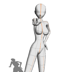 指差し 人差し指のポーズのイラスト素材77874432- PIXTA