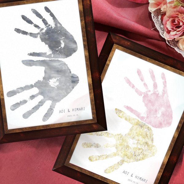 おふたりの記念日を飾る手形フラワーアート🫶 結婚式カップルTikTok