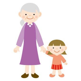 おばあちゃんと孫イラスト - No: 1175547無料イラスト・フリー素材なら「イラストAC」