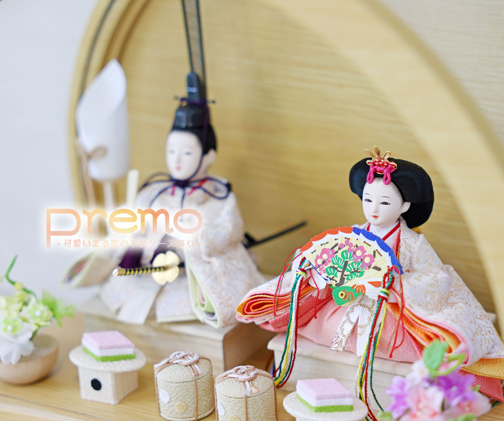 ひな祭り 雛人形セット ガラスケース付き 紅月作 雛人形 久月 ひな人形 お祝い ケース飾り 親王飾り ケース入り ガラスケース 木目 ナチュラルおしゃれ かわいい おしゃれ 可愛い コンパクト-五月人形 雛人形 鯉のぼりの通販サイト販売店の陣屋