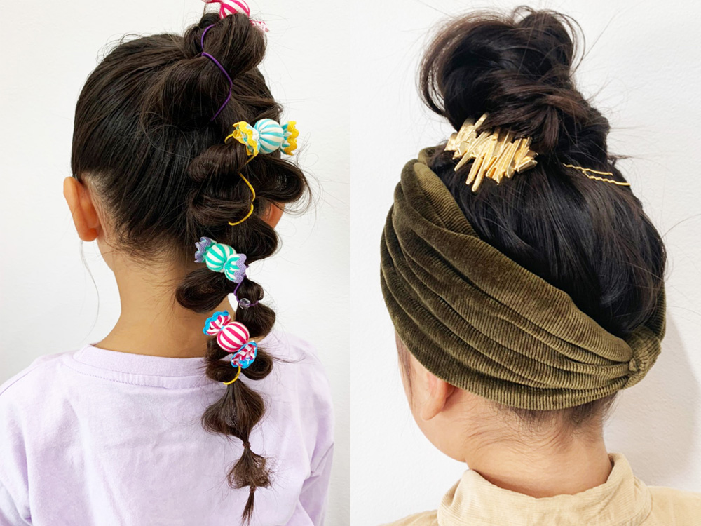 子どもヘアアレンジおさげTikTok