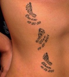 子供足型タトゥーTikTok