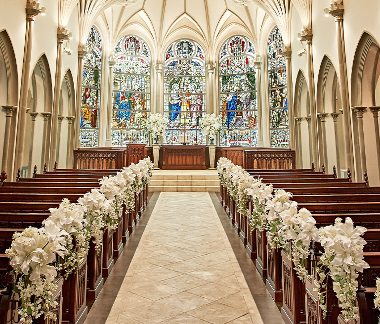 チャペル・教会でフォトウェディング・前撮りラヴィファクトリ