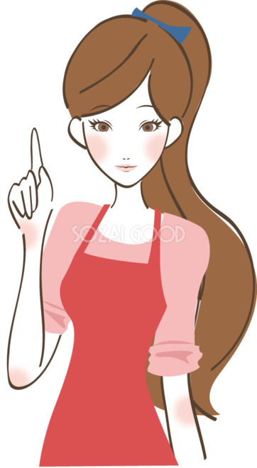 元気な主婦のイラスト - 無料イラストのIMT 商用OK、加工OK