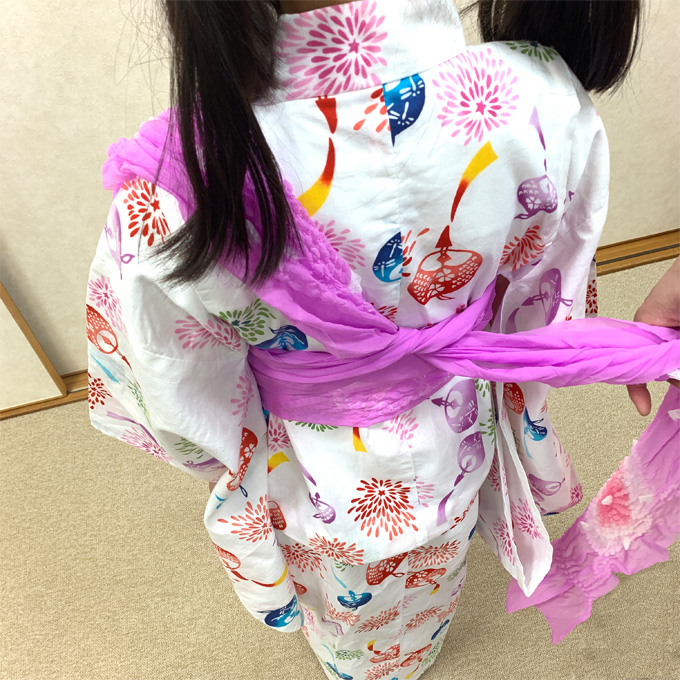 半幅帯と兵児帯の組み合わせが可愛い！浴衣帯結びアレンジ mille channel