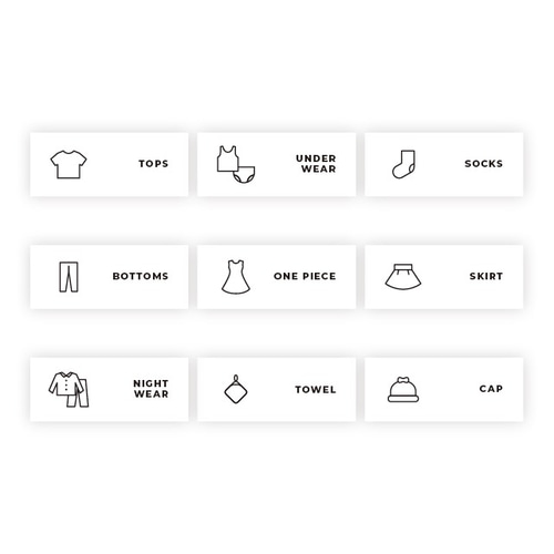 30枚セット！KIDS⭐️男の子or女の子選べる！子供用衣類ラベルシール イラスト付き☺︎オーダー可 収納ラベル 雑貨・その他 PLANNERLIFE 通販 8621833Creema クリーマ