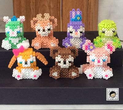 おいでよ どうぶつの森 ベルぶくろのアイロンビーズ図案アイロンビーズ