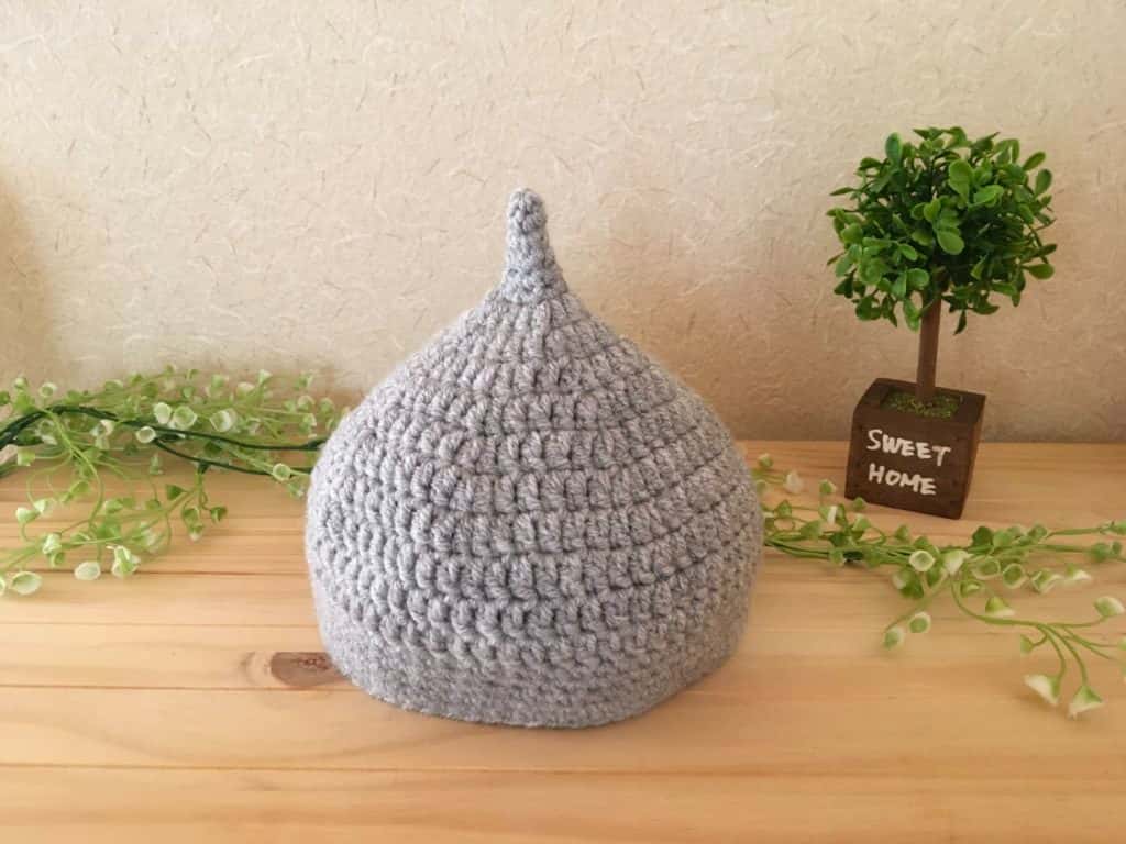 定番 どんぐり帽子「初めてでも簡単！必ず編み上がる」編み方を記述しました。かぎ針・初心者・新生児・ママ- 編み物本を編む ～ルーエル通り39番地