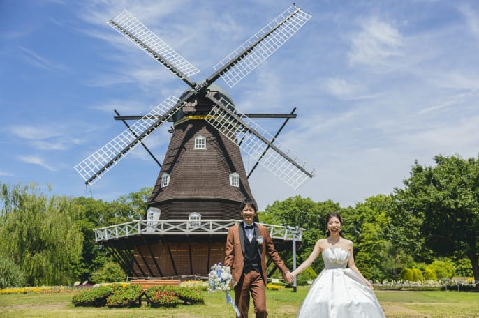 千葉の公園・森でフォトウェディング・前撮りラヴィファクトリ