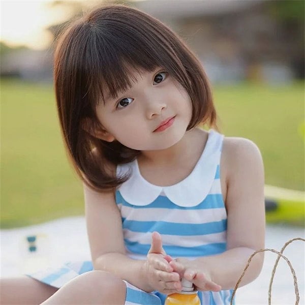髪型ボブ前髪なし 子供