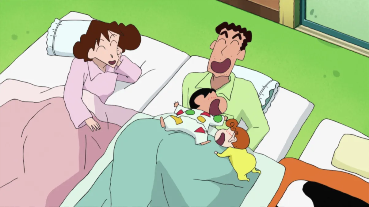 セル画 クレヨンしんちゃん しんのすけ ひまわり みさえ ひろし 野原一家 クレヨンしんちゃん 野原みさえ＆野原