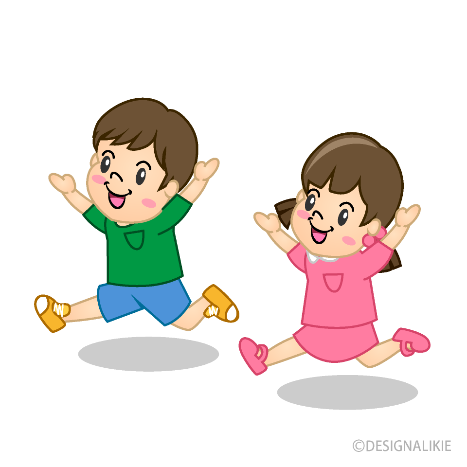 子供イラスト - かわいい男女のフリー素材 - チコデザ