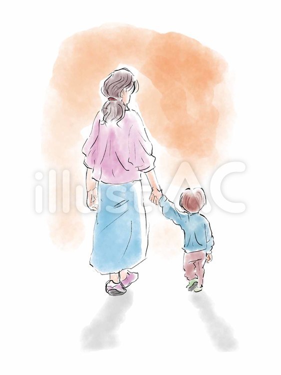親子３人の手繋ぎイラスト 切り抜き のイラスト素材21282782- PIXTA