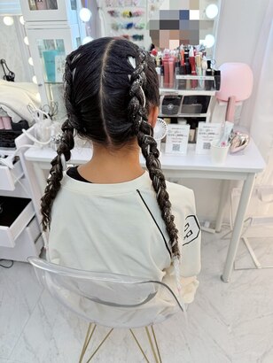 ダンスヘア キッズダンス ポニーテール バンダナアレンジふじみ野のREPLAY HAIR DESIGNのブログ