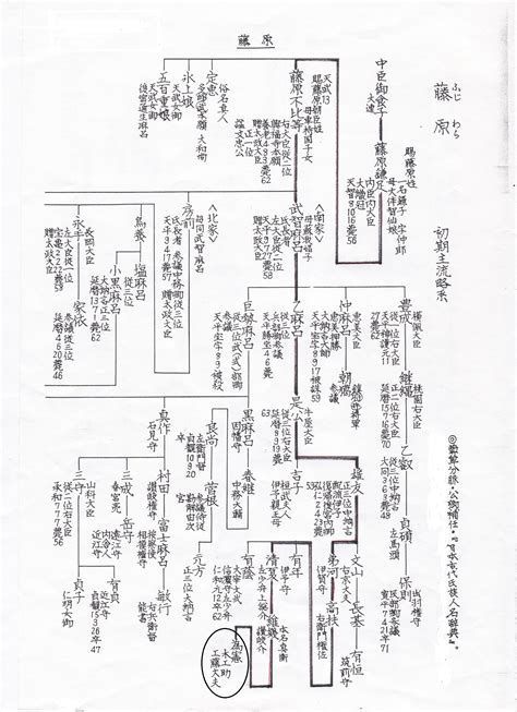藤原姓にちなむ苗字