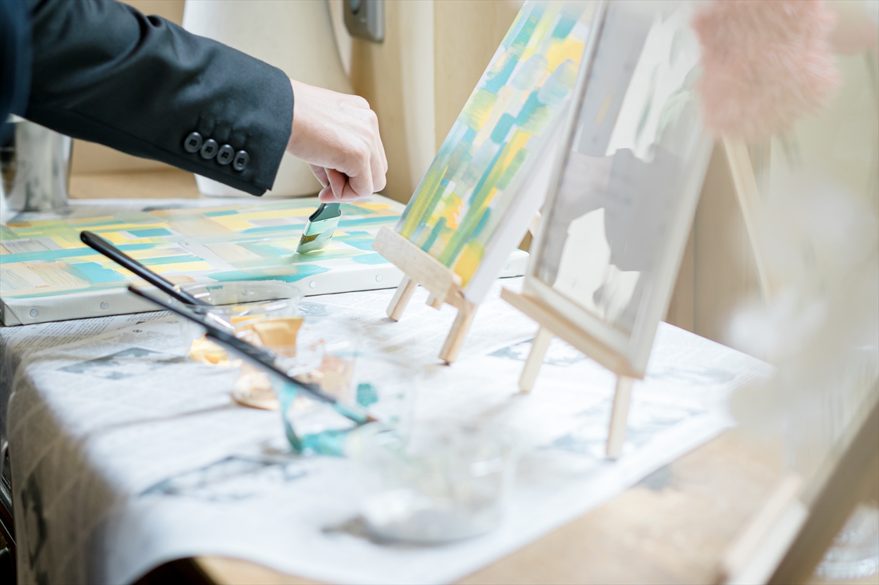 笑顔の絶えないお二人結婚式出張撮影スイスホテル南海大阪 : 選んだ道はフォトグラファ