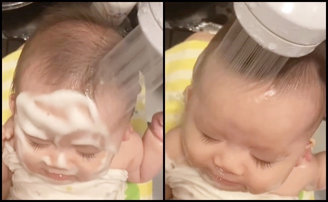 最近名前を呼ぶと 照れて顔をうずめる'⑉• •⑉ ❤︎ たまらぬ‎🤍‎🤍‎🤍生後4ヶ月 赤ちゃん 癒し動画赤ちゃんのいる生TikTok