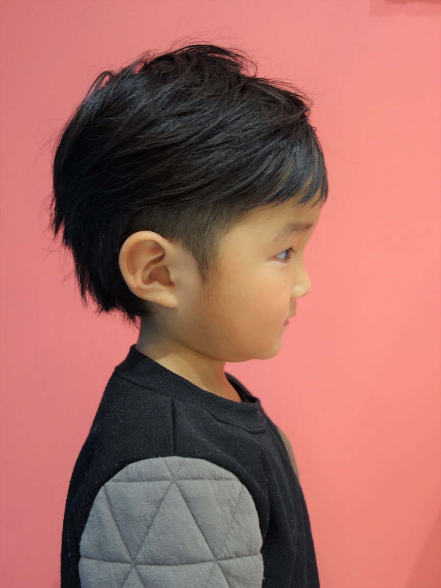 キッズカット 男の子 襟足長めTikTok