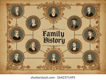 家系図」の160万点のロイヤリティフリー画像、写真素材、絵Shutterstock