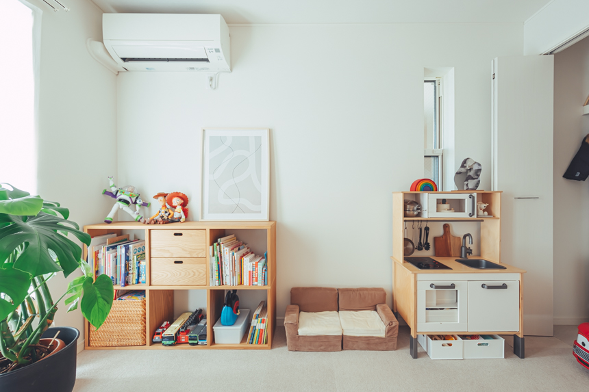 リビングと繋がってるキッズスペース