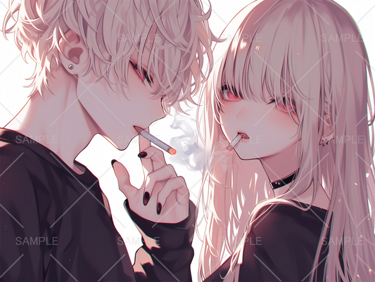 SNSアイコンカップル夢絵ペア画SKIMA スキマ