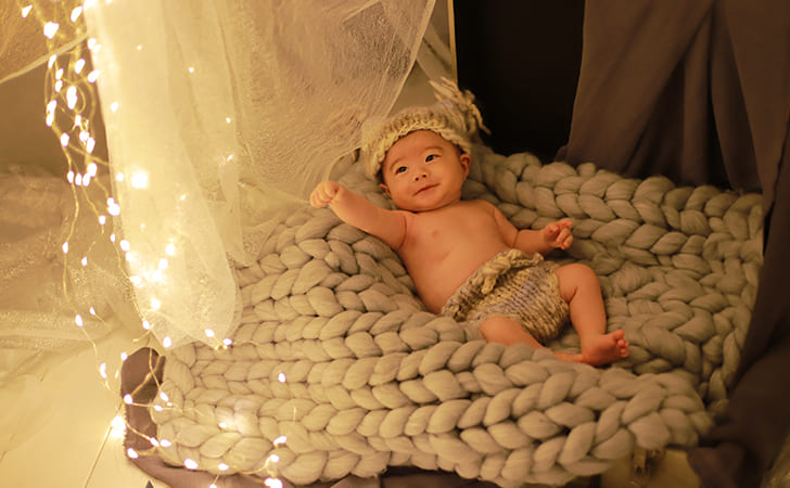 ハーフバースデー何かする？その①自宅を飾り付けてハーフバースデーフォトを撮影した話つむりのおと