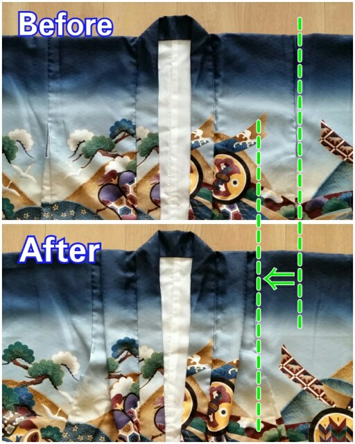 肩上げ採寸の測り方 -出張こども撮影ainoko