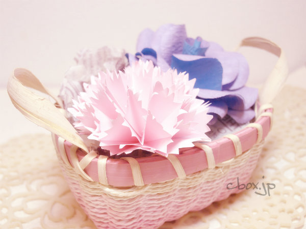 折り紙 簡単母の日にプレゼント ! カーネーション 手作りカードメッセージカード 作り方 Origami Mother's daycard