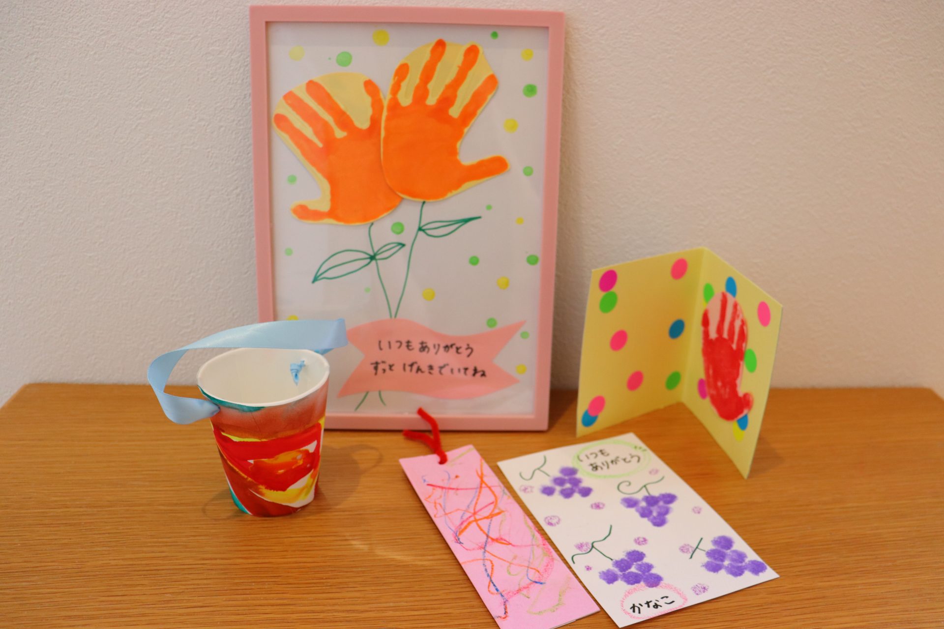 母の日 プレゼント制作手形TikTok