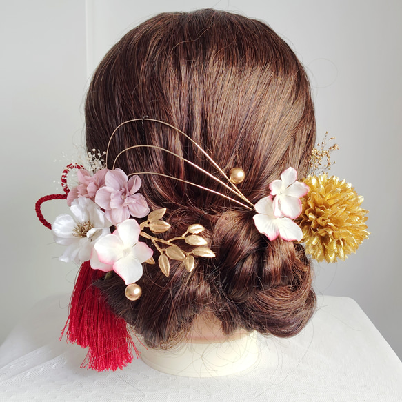 ショートアレンジ卒業式成人式水引金箔ヘmarché マルシェ のヘアスタイル美容院・美容室を予約するなら楽天ビューティ