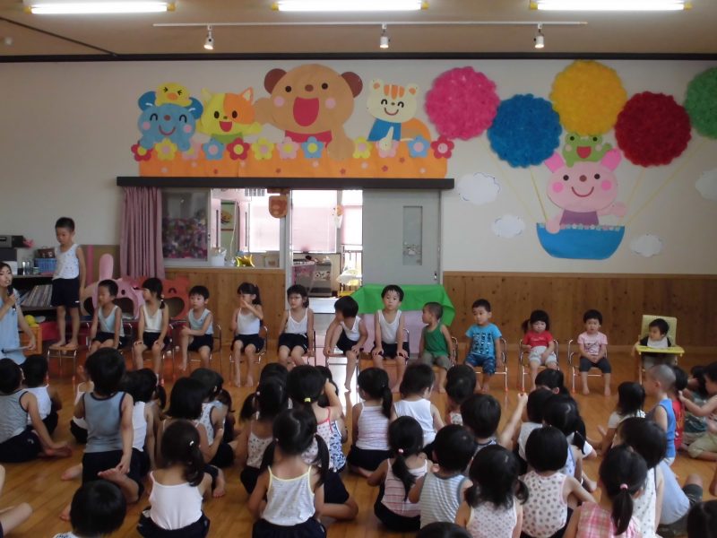 7 月の誕生会がありました新着情報名古屋経済大学附属 市邨幼稚園