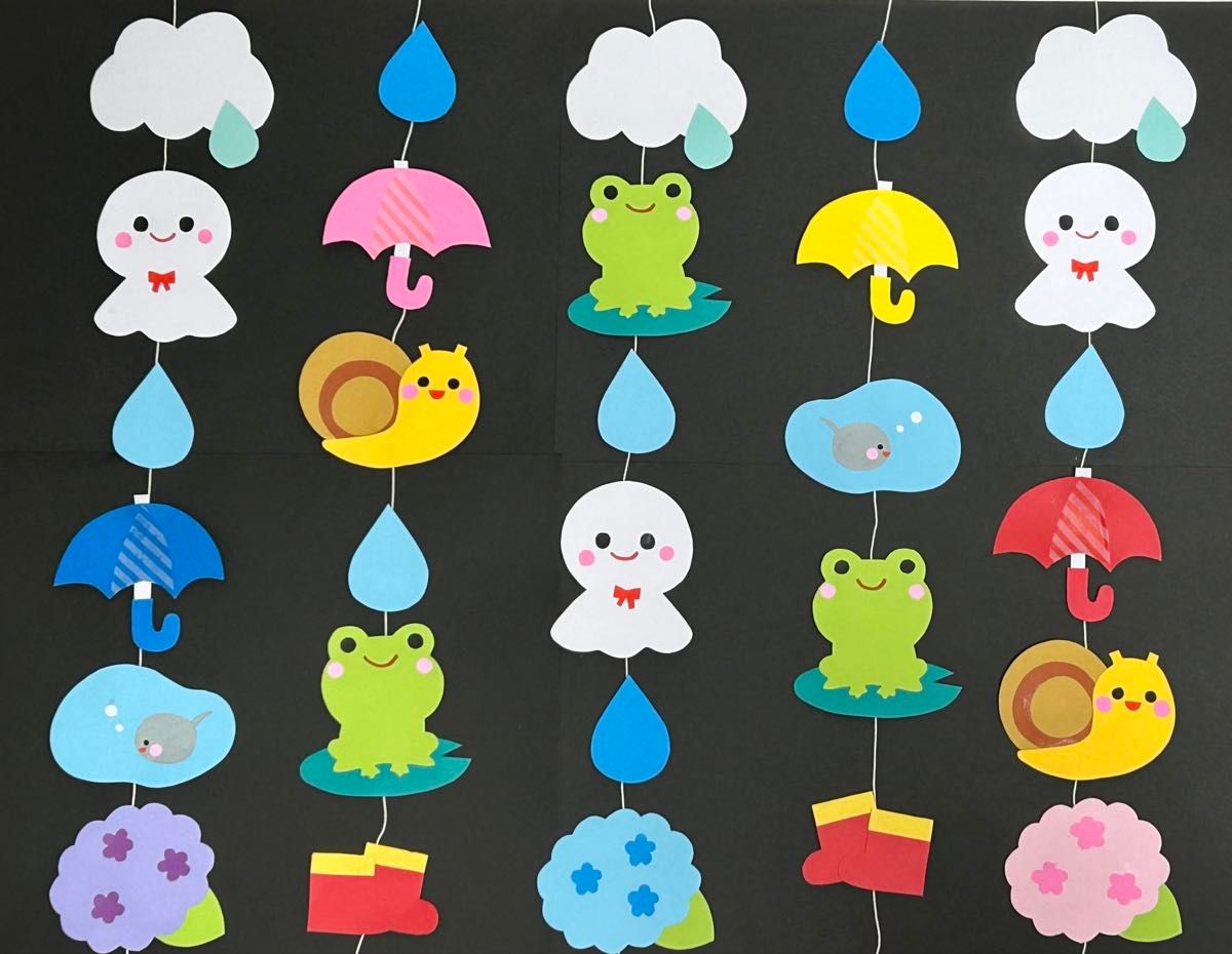 保育園・幼稚園 傘の飾りの作り方！画用紙でかんたんかわいい