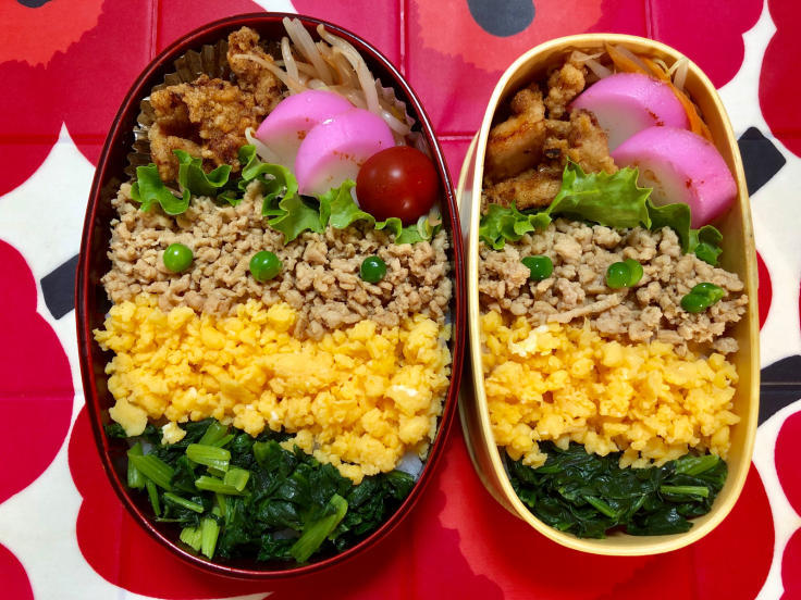 くまちゃん鶏そぼろ丼＆うさぎちゃん親子丼の作り方 お弁当に可愛い 子供も喜ぶ丼ぶり２品 新学期のお弁当に作って頂けたら嬉しいです♡ - YouTube