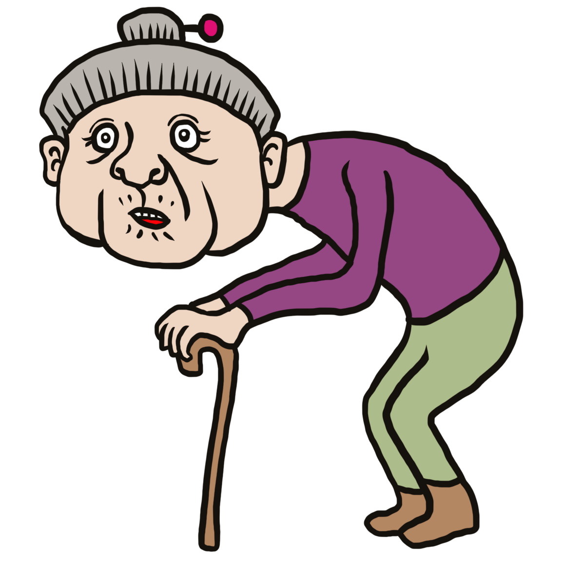 絵本に出てくるかわいいおばあちゃんのイラストのイラスト素材83135614- PIXTA