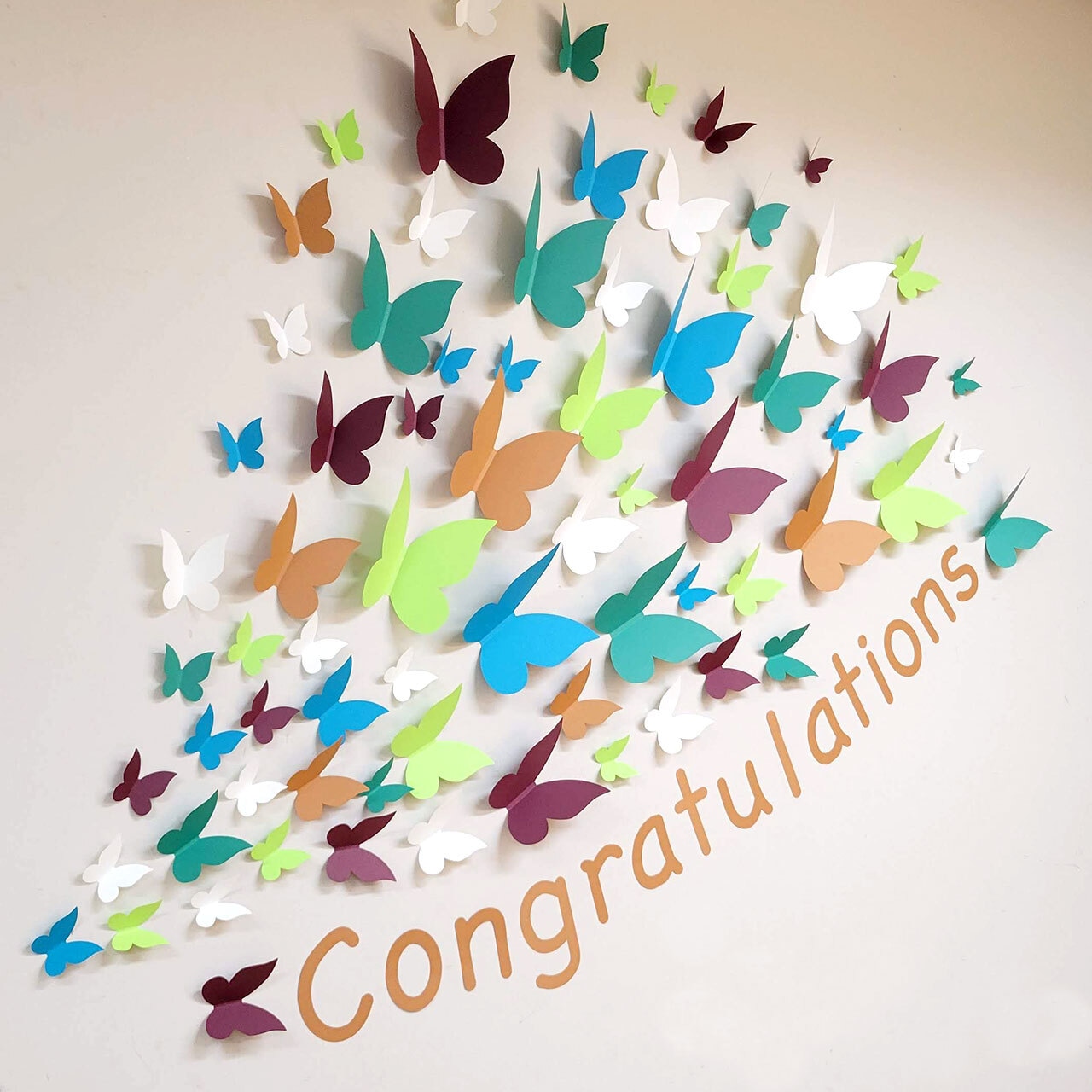 お花紙で作る簡単！桜のカーテン卒業式卒園式壁面飾りにもパーティーウエディング製作高齢者レク