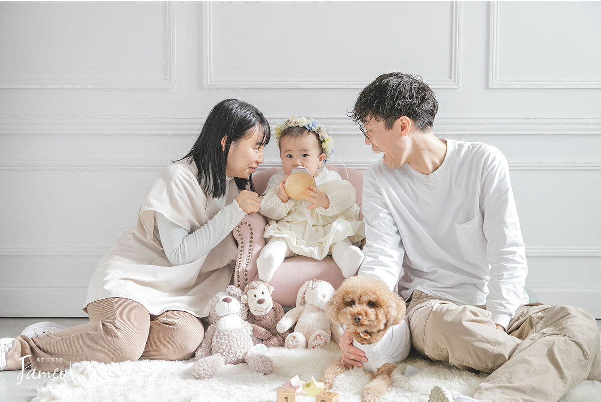 家族写真のコツは服装にあり！リンクコーデや和装のポイントも紹介シャシンクフォトスタジオ・ヘアメイク東京・青山・中目黒・池袋・横浜・川崎