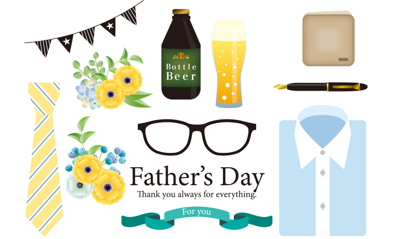 父の日イラストレイン🚂 - イラスト無料素材