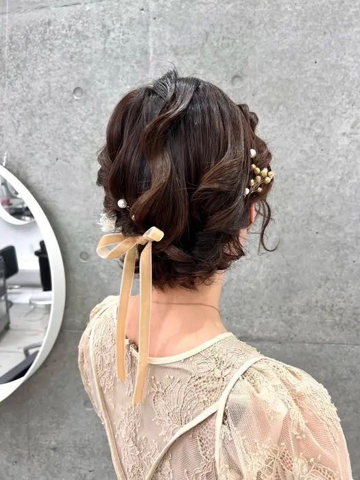 結婚式セット ヘアアレンジ ショートCHEST公式WEBサイトチェストは神戸 三宮・居留地・岡本・栄町・姫路 の美容室・美容室ヘアサロン