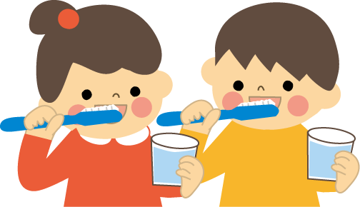 フリーイラスト歯磨きしている男の子パブリックドメインQ：著作権フリー画像素材集