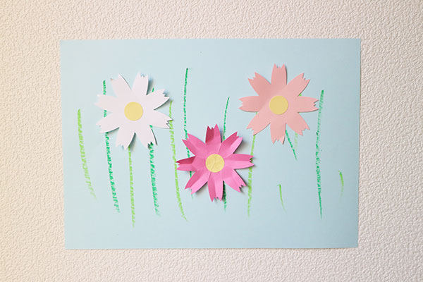 コスモスを作ったよ～光組～らく楽保育園のブログ