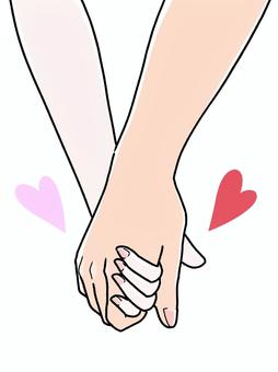 カップルがデートや家族の生活概念車の背景に手を握るのイラスト素材・ベクター Image 49372089