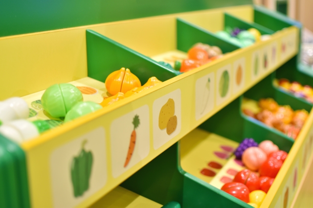 お買い物遊びシート おもちゃ屋さん全4種まめつぶワーク