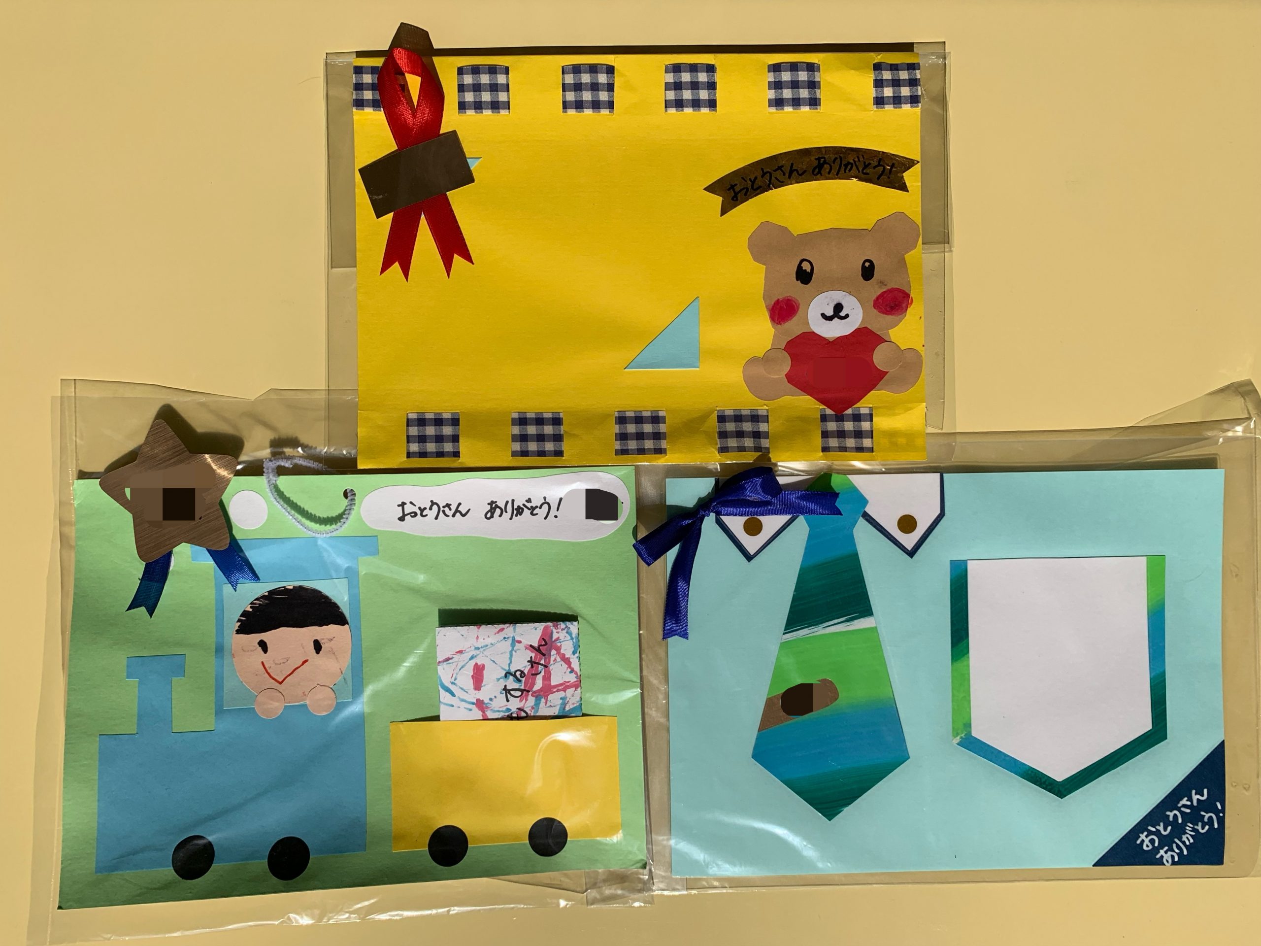 5歳児による父の日のユニークな製作