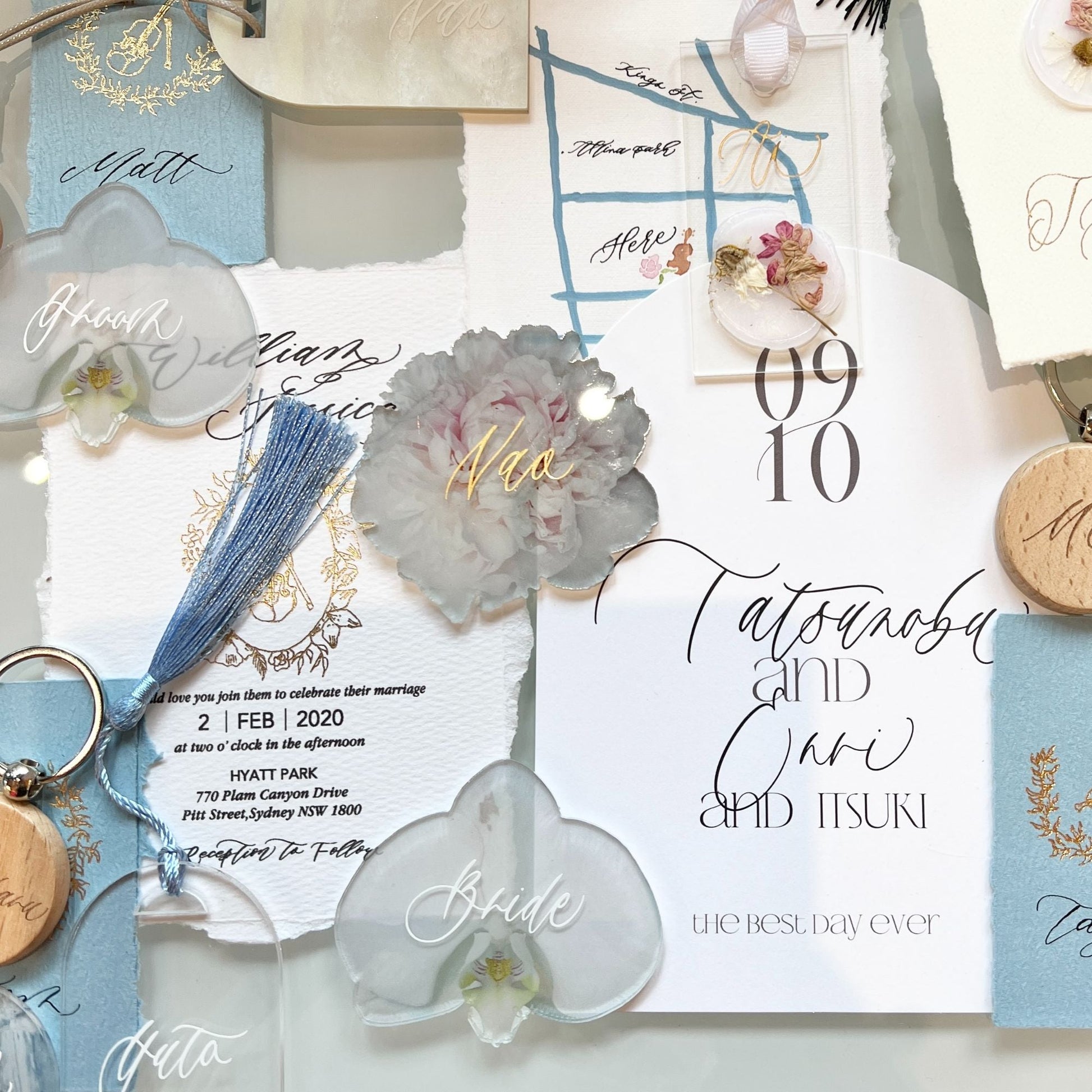 オリジナル席札デザインの作り方