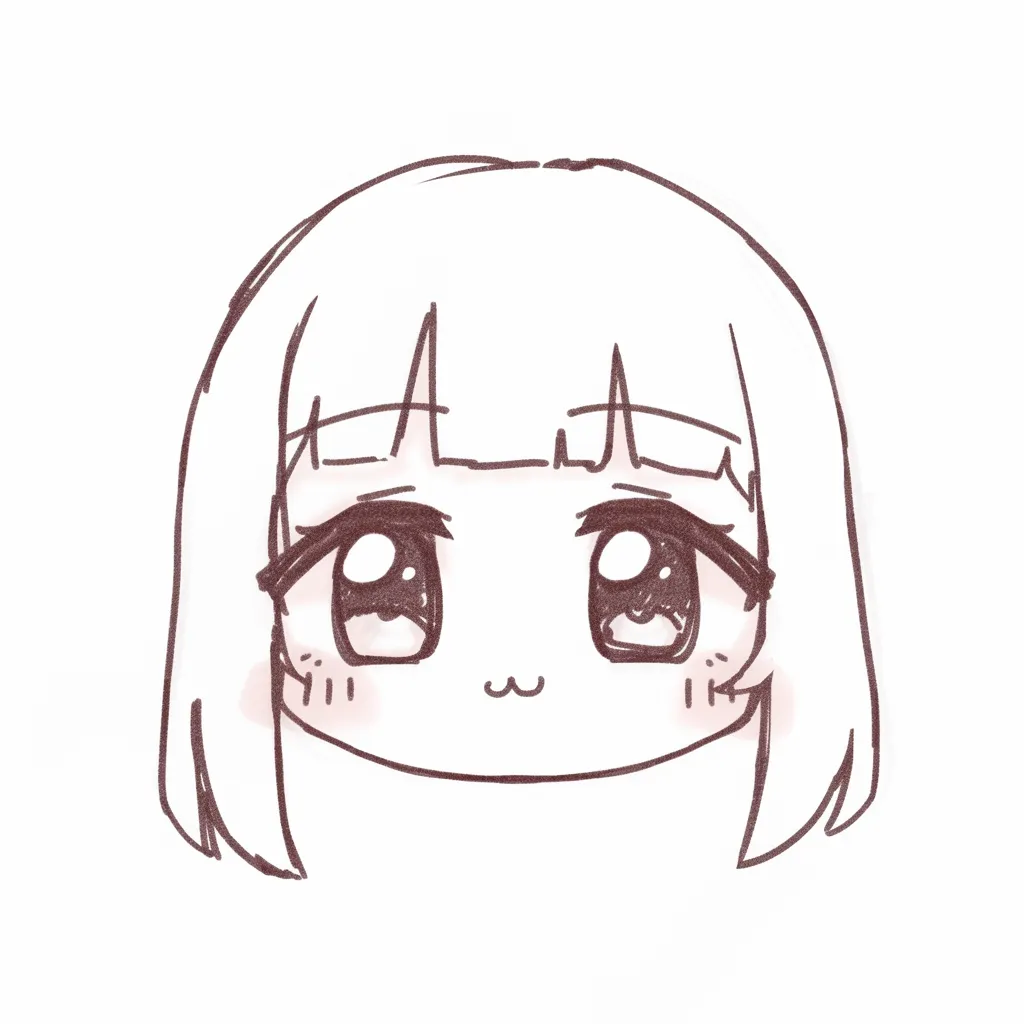 女の子の日超かわいい大きな目美しいスカートをはいている小さな女の子 イラスト フリー素材PSD無料ダウンロード - Pikbest