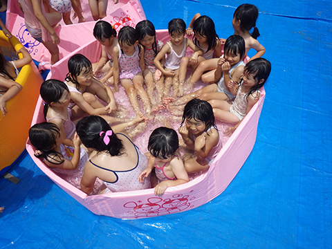 プール参観２日目新津第一幼稚園ブログ