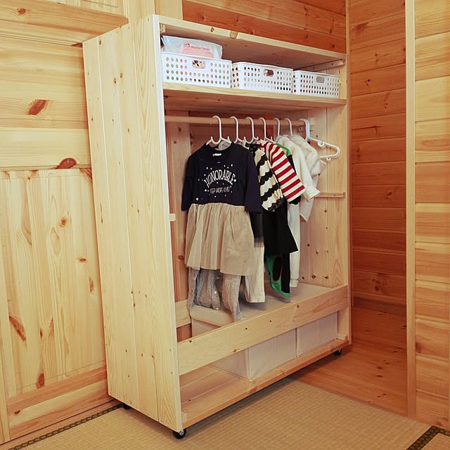 カラーボックスで簡単DIY♪ お支度用ハンガーラック の作り方4yuuu